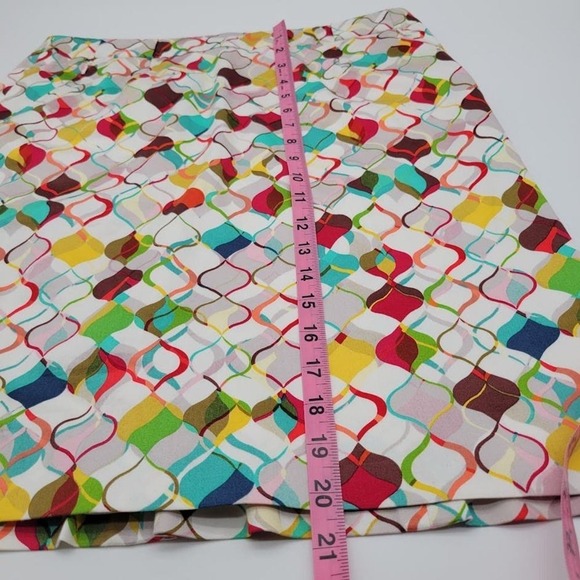 Etcetera Skirt Geo Retro Pattern‎ Fully Lined with Pockets Sz 8 - Picture 8 of 11